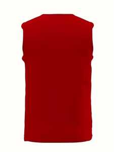 Nueva Camiseta sin Mangas de Punto 100% Algodón Transpirable de Alta Moda para Hombre, Camiseta Casual sin Mangas para Hombre, Ropa de Gimnasio de Verano, Logotipo Personalizado - Product Image 6
