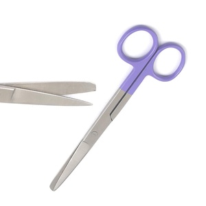 <b>Safety</b> Point Dental Surgical Straight Operating <b>Scissors</b> Medical steel bandage Dressing <b>Scissor</b> Sharp/Blunt - Product Image 2