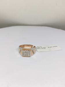 Bagues en or 14 carats plaqué rhodium certifiées IGI pour hommes, diamants 0,57 carat taille brillant rond, style ethnique, bijoux haut de gamme, vente en gros, cadeau - Product Image 4