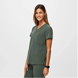 Private Label Custom Long Sleeve Stretchy Plus Size Jogger Fashion <b>Doctor</b> Nurse Uniforms Nursing Scrubs Uniforms <b>Sets</b> for Women - Product Image 6