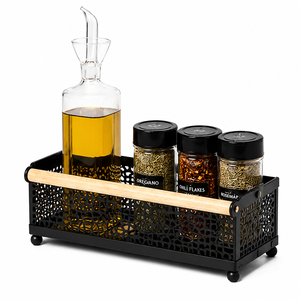 Luxury Metal Storage Box Fluted Storage <b>Basket</b> With Beautiful Golden Handle Organizer Bin Cream Decorative Desktop Storage <b>Tray</b> - Product Image 3