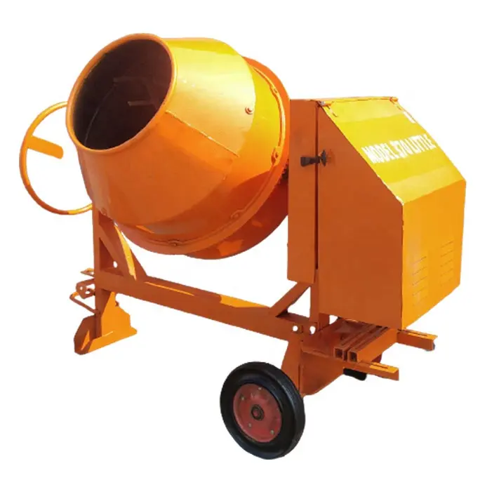 New feature 2021 full spare parts for concrete mixer gear 400l capacity 2 bag produce in Vietnam with solid or pneumatic wheels