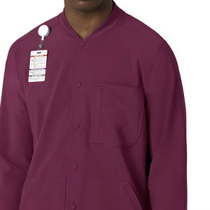 Blouses médicales pour hommes en gros – Blouses d'hôpital respirantes en rayonne et élasthanne extensibles pour le personnel infirmier - Product Image 5