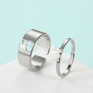 Anillo de Conejo de Pascua Moderno, Chapado en Oro, Acero Inoxidable, Diseño de Conejito Adorable, Joyería Unisex de Moda, Anillos para las Fiestas de Primavera - Product Image 3