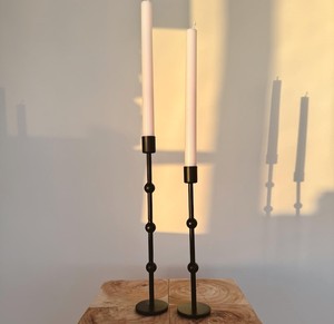 <b>Tall</b> Metal Candlestick Holder Black Finish Durable Home Decoration Modern Design for <b>Table</b> Centerpiece - Product Image 1