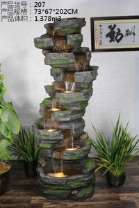 Groot hars waterfalls ornament voor tuin of achtertuin, prachtige waterfontein voor decoratie van een rotstuin - Product Image 2