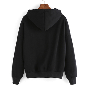 เสื้อฮู้ดผู้หญิงกันลม ผ้าฝ้ายฟลีซ 100% แขนยาว สวมใส่สบายๆ สำหรับฤดูใบไม้ผลิ ฤดูใบไม้ร่วง ฤดูหนาว มีไซส์พลัส - Product Image 2