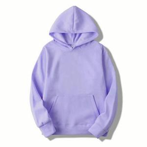 เสื้อสเวตเชิ้ตมีฮู้ดสีเทาสำหรับผู้ชาย ทรงปกติ สีพื้น ผ้าโพลีเอสเตอร์ฟลีซ กันลม ระบายอากาศได้ดี แห้งเร็ว สวมใส่สบายๆ ในฤดูใบไม้ร่วง มีกระเป๋า - Product Image 1