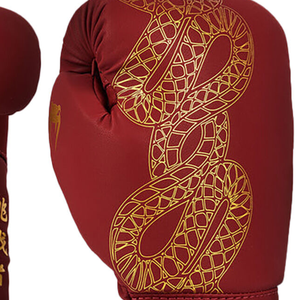 Gants de boxe Muay Thai en cuir PU, style tendance, légers, imperméables, avec sangle de poignet réglable, service OEM personnalisé - Product Image 4