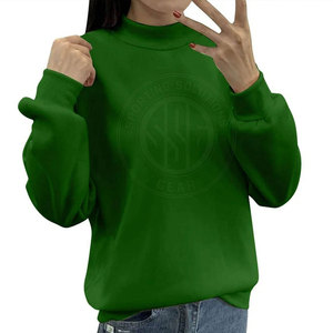 Sweat-shirt à col montant pour femme, coupe moderne, matière douce, design simple pour un style de mode quotidien - Product Image 2