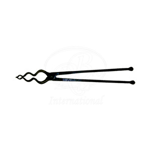 Triple <b>Pick</b>-<b>Up</b> Tongs Steel 18 Inch Professional Blacksmith Forging and Farrier <b>Tool</b> - Product Image 5