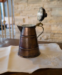 Vintage Copper Water <b>Jug</b> With Lid And Handle 1500ml Durable Metal Pitcher For <b>Drinks</b> - Product Image 5