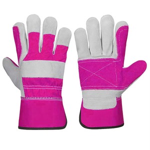 ถุงมือทำงานนิรภัยหนัง PU สีม่วง STALWART IMPEX ทนต่อการเสียดสี ปลายนิ้วกันลื่น ข้อมือตรง ทนไฟ ป้องกันแรงกระแทก - Product Image 3