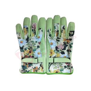 Gants de nettoyage de cuisine Jardinage extérieur Femmes Impression de fleurs Travail de plantation Impression de fleurs Patchwork Jardinage respirant - Product Image 2