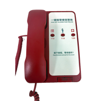 Téléphone d'urgence SOS analogique rouge pour hôtel