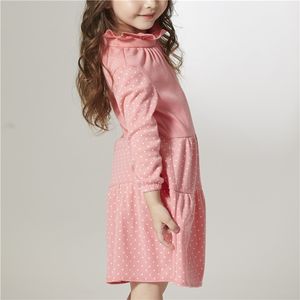 ODM OEM Bud escote mangas largas vestidos de algodón orgánico para niñas - Product Image 3