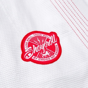 Kimono de Jiu-Jitsu Brésilien Professionnel Blanc Shoyorol Carmine pour Compétition, Ensemble de Tenue d'Entraînement CP-BJJ-43 - Product Image 6