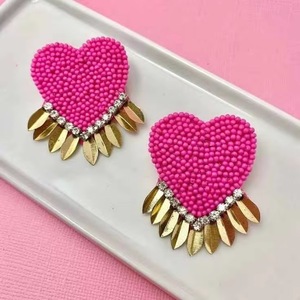 Pendientes Colgantes de Ganchillo con Cuentas de Semillas Personalizables al por Mayor, Diseño de Mariposa, Joyería Artificial Hecha a Mano Multicolor de Diseñador, en Tendencia - Product Image 5