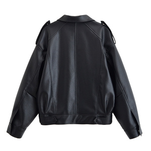ZATRHMBM Abrigo de Solapa para Mujer, Otoño 2025, Nuevo Estilo, con Botones, de Poliéster Transpirable, Retro, Casual, Ajustado, de Manga Larga - Product Image 6