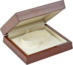 Luxury Wooden Jewelry Gift Box with Velvet Interior Premium Necklace Storage <b>Display</b> <b>Case</b> for Women - Product Image 3