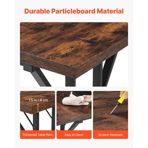 Scrivania Moderna in Legno per Laptop, Grande 70.9 X 31.5 Pollici, Postazione di Lavoro per Casa e Ufficio - Product Image 5