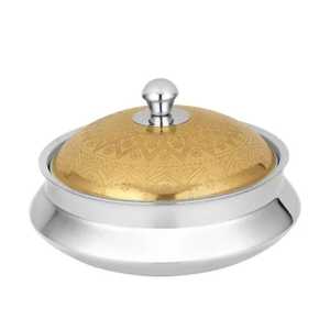 Copper Dome Chafing Dish Food Warmer Buffet Serving Counter Top Catering Display Pot Antique Style Buffet Counter <b>Cookware</b> - Product Image 5