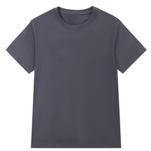 T-shirt décontracté sport en coton pur 220g, col rond, grande taille, coupe ample, design personnalisé avec logo OEM, tendance et de marque - Product Image 5