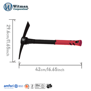 Pico de jardín compacto de 1.5LB con cabeza de acero de alto carbono afilada y fijada de forma segura para excavar, desmalezar y cortar raíces - Product Image 3