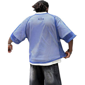 Maillot de football américain tendance coupe ample et respirante en maille, logo personnalisé, fournisseur OEM en gros pour streetwear - Product Image 3