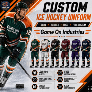 For Wholesale Rate Full Sleeve Customized Made Sublimated Personalized Low MOQ Private Lable Trendy Ice Hockey Uniform - Product Image 5
