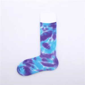 Chaussettes Tie-Dye Colorées 100% Coton Tendance et de Haute Qualité, Design et Logo Personnalisés, Vente en Gros, Prix Compétitifs 2026 - Product Image 3