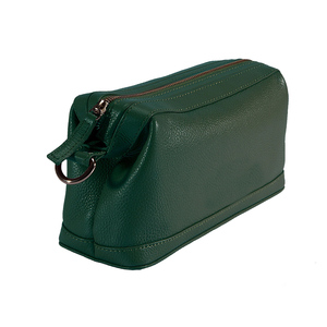 Trousse de Toilette de Voyage en Cuir Premium, Organisateur de Toilette Étanche, Trousse de Rasage et Cosmétiques pour Hommes, Pochette de Rangement Durable avec Fermeture Éclair - Product Image 4