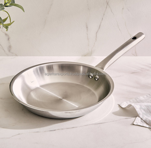 Poêle en acier inoxydable de qualité alimentaire, antiadhésive, robuste, finition miroir, fournisseur exportateur - Product Image 2