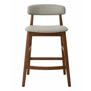 เก้าอี้บาร์ทรงแจ็ค ดีไซน์สแกนดิมินิมอล วัสดุไม้สักคุณภาพพรีเมียม พร้อมพนักพิงบุนุ่ม รุ่นขายดีที่สุดสำหรับโรงแรมสไตล์ฟาร์มเฮาส์ ออกแบบตามหลักสรีรศาสตร์ - Product Image 2