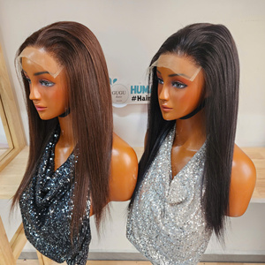 Raw Vietnamese Hair Super Double Drawn Bone Straight Lace Front Wigs Hight Quality Single Drawn Human Hair Wigs for Black Women - Product Image 3