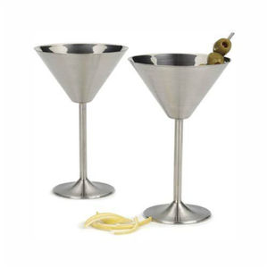 Copa de Vino Plateada de Diseño Simple, Vaso de Metal para Vino Tinto, Copa de Martini para Accesorios de Bar - Product Image 4