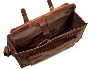 Diseño cómodo y práctico para oficina, bolso de cuero para portátil para hombre con nuevo diseño de moda, muy vendido, para bolsos de cuero para portátil. - Product Image 2