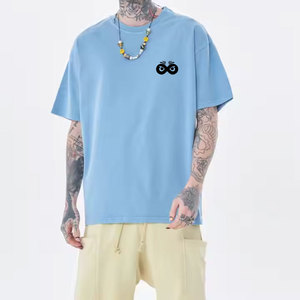 T-shirts pour hommes en coton 100 %, de qualité supérieure, style ample, coupe oversize, logo personnalisé imprimé, vêtements d'été, t-shirt oversize pour hommes - Product Image 3