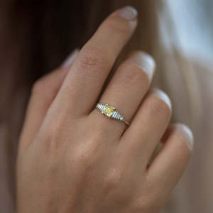 Women's Fancy Yellow Cushion Cut Diamond Engagement <b>Ring</b> Stones In Yellow Gold IGI Certified Classic Style - Product Image 6
