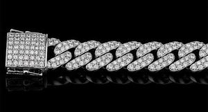 Collier chaîne cubaine en argent tibétain avec moissanite, plaqué argent, coupe brillante ronde, bijoux hip-hop unisexe - Product Image 6