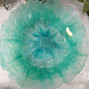 Tazón de Resina Hecho a Mano |   Arte epóxico abstracto único |   Decoración para el Hogar |   Exhibidor de Mesa |   Regalo para Ella - Product Image 1