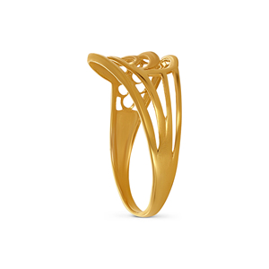 Anillo de Oro Aura Lattice Aurelius Circle Masterpiece, Anillo de Lujo de Oro de 18K con un Intrincado Motivo de Bucle Entrelazado - Product Image 4