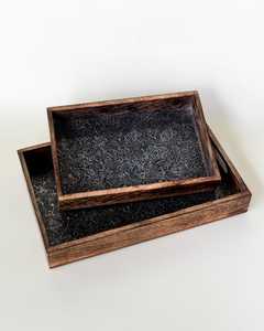 Wooden Serving Tray Handmade Natural Wood Tray for <b>Kitchen</b> Food Serving Breakfast Coffee Table Home <b>Decor</b> - Product Image 6