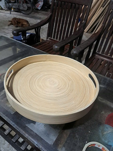 ชามไม้ไผ่ธรรมชาติ ย่อยสลายได้ เป็นมิตรกับสิ่งแวดล้อม ขายดี ใช้สำหรับเสิร์ฟสลัด ซุป อาหารเรียกน้ำย่อย ใช้ในครัว ซ้อนเก็บได้ - Product Image 3