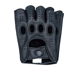 Gants de musculation unisexes en cuir PU, haute qualité, pour cyclisme, compatibles écran tactile, écologiques, thermiques, respirants, demi-doigts, vente en gros - Product Image 5