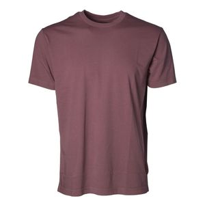 T-shirt homme marron uni à col rond et manches courtes en coton doux, décontracté, basique, léger, respirant, pour l'été, usage quotidien, personnalisable - Product Image 1