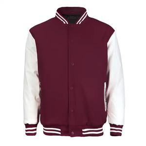 New Cheap Price Eco-Friendly Breathable Canvas Fabric Winter Varsity Jacket for Men with <b>Covered</b> <b>Button</b> Closure and Best Design - Product Image 5
