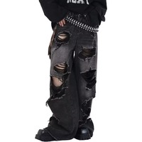 Pantalon Baggy Homme Imprimé Durable Anti-Plis Imperméable Séchage Rapide Style Urbain Taille Élastique Décontracté Pour Extérieur