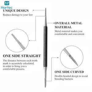 Stainless Steel Double-Ended Cuticle Pusher <b>Nail</b> Cleaner Set, Precision Dead Skin Remover <b>Tool</b> for Manicure and Pedicure - Product Image 4