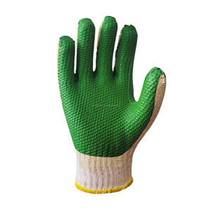 Guantes ecológicos de goma verde con palma para mejorar el agarre y la seguridad en entornos industriales, de construcción y trabajos en general - Product Image 1